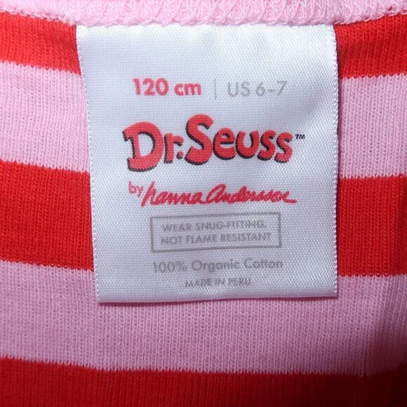 Girls Hanna Andersson Grinch Cindy Lou Who Jams PJ Pajamas Set Christmas 120 6/7 - Picture 5 of 6